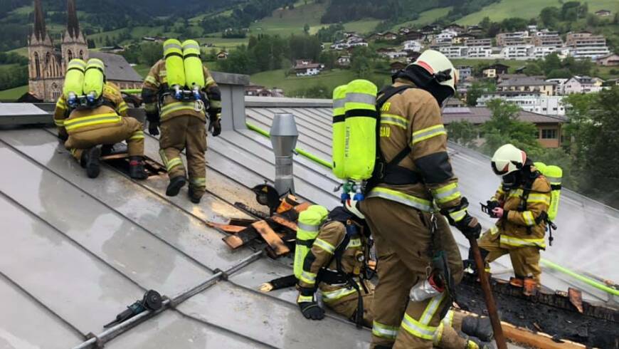 Dachstuhlbrand in St.Johann