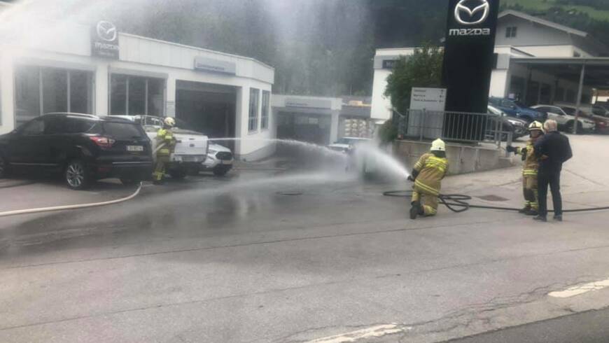 Brand Gasflasche Abtsdorf