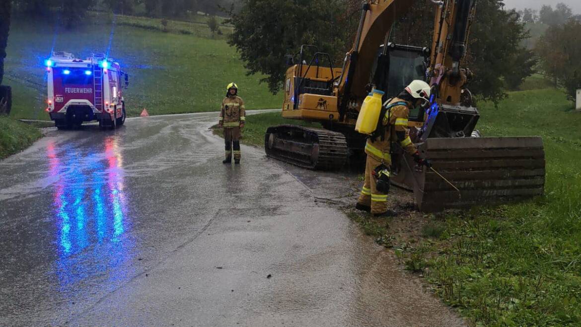 Aufräumen nach Verkehrsunfall