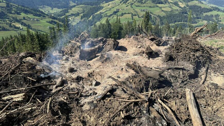 Waldbrand St-Johann